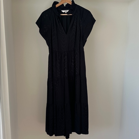 Crosby by Mollie Burch Black Tiered Midi Dress - Picture 2 of 7